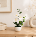 Orchidée blanche artificielle — 26 cm