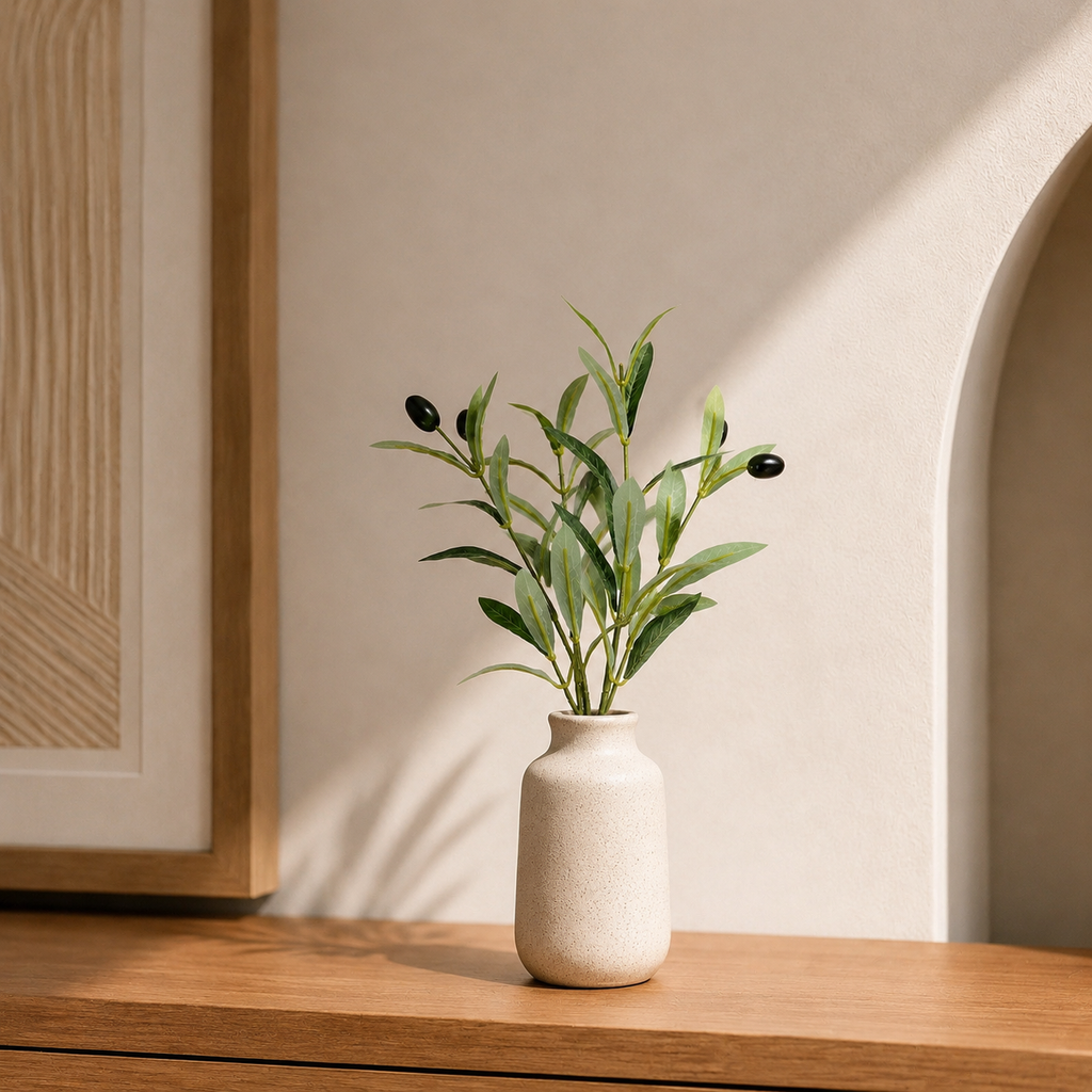 Branche olivier artificielle — 40 cm
