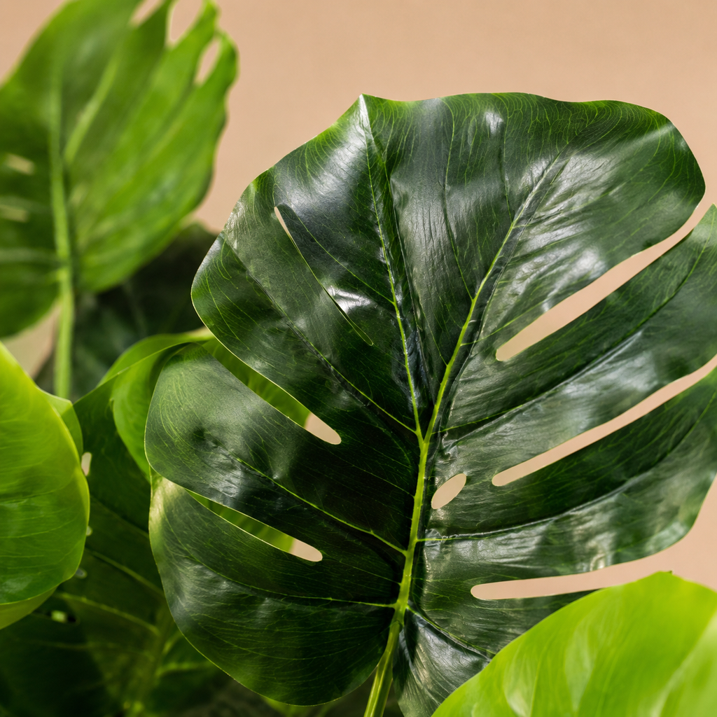 Monstera artificiel  — 40 cm, 12 Feuilles