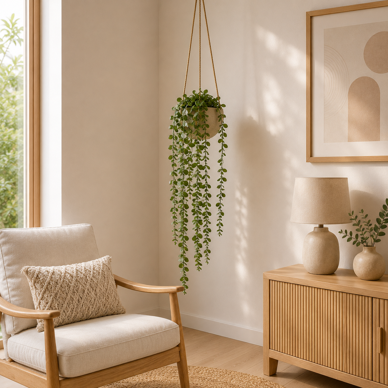Eucalyptus vert — 105 cm