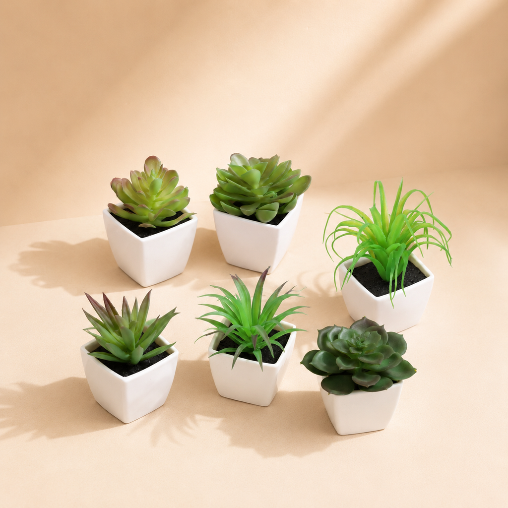 Petites plantes en pot — 6 plantes