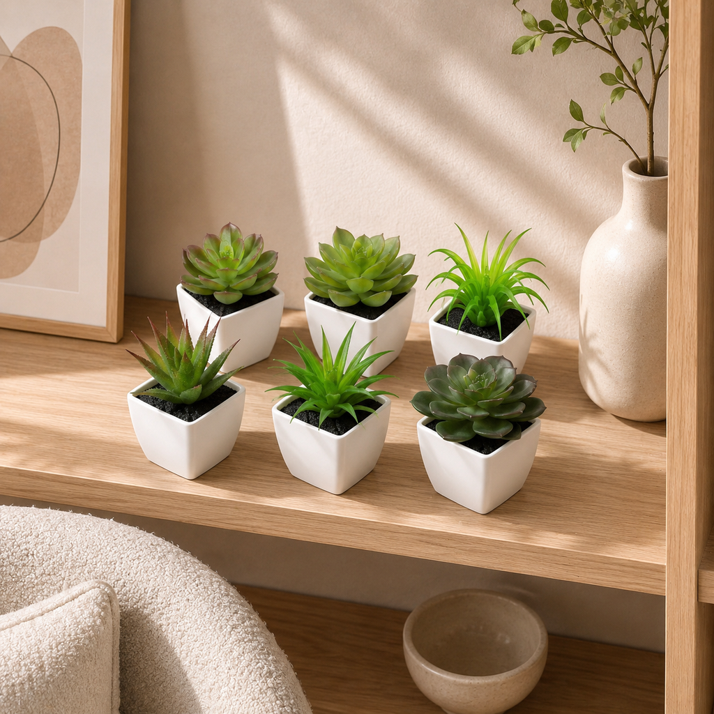 Petites plantes en pot — 6 plantes