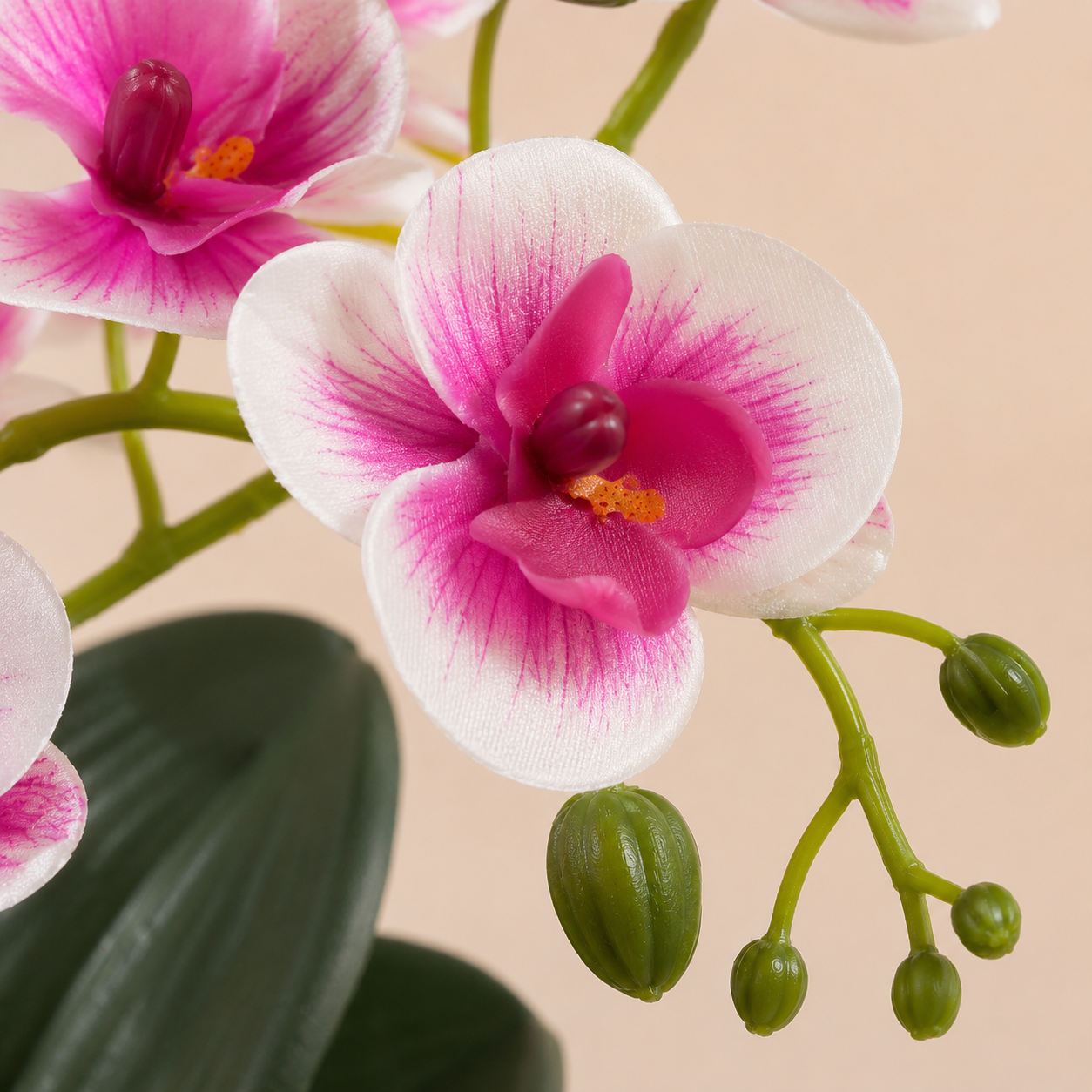 Orchidée rose artificielle — 40 cm