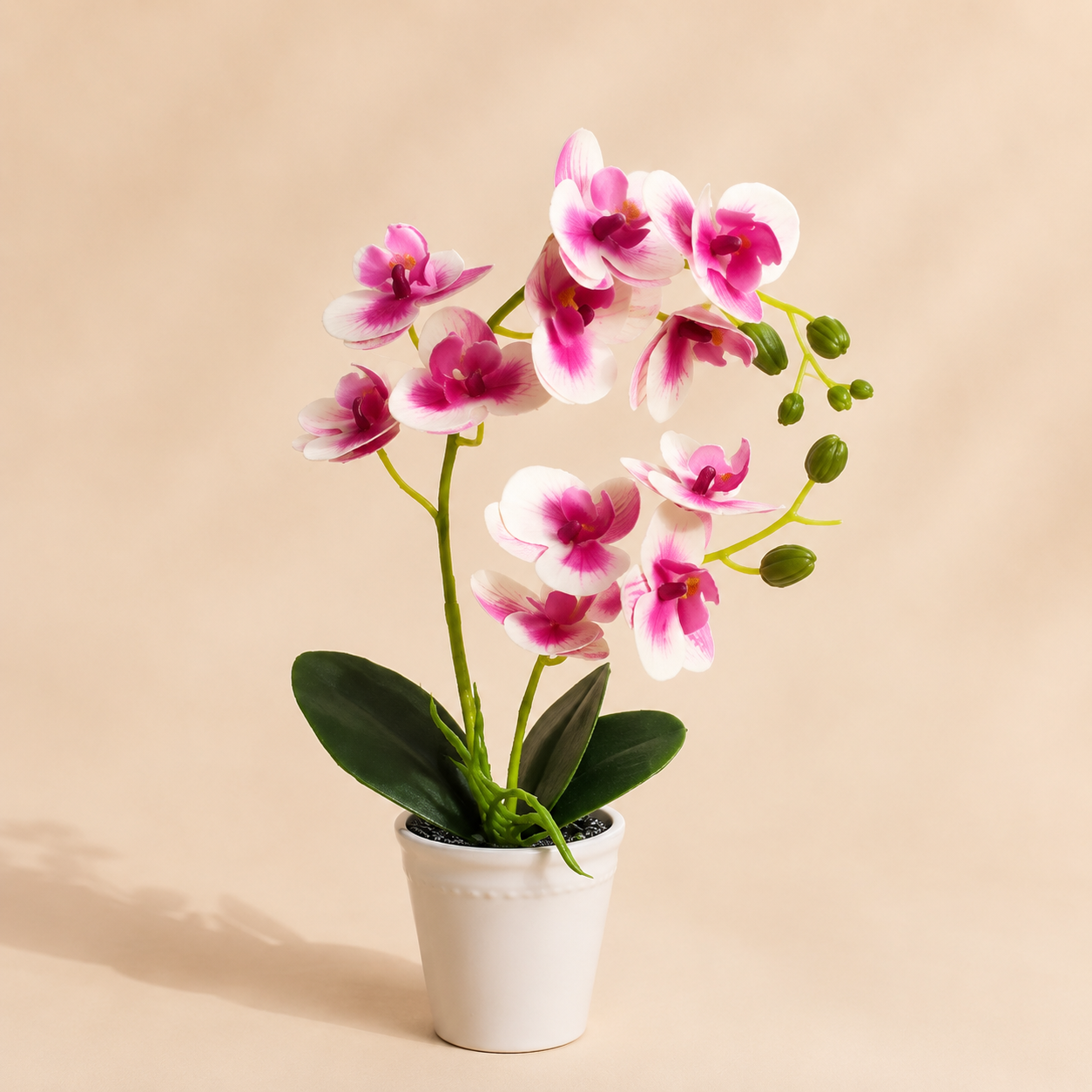 Orchidée rose artificielle — 40 cm