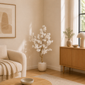 Cerisier blanc artificiel en fleurs — 150 cm