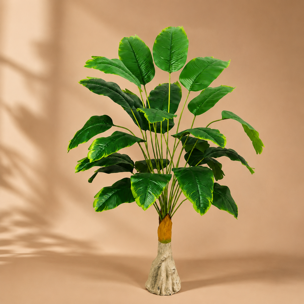 Bananier artificiel — 100 cm, 24 feuilles