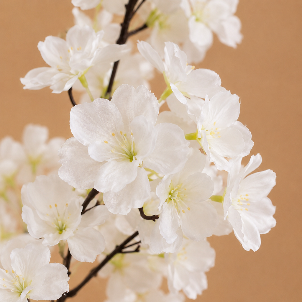 Cerisier blanc artificiel en fleurs — 150 cm