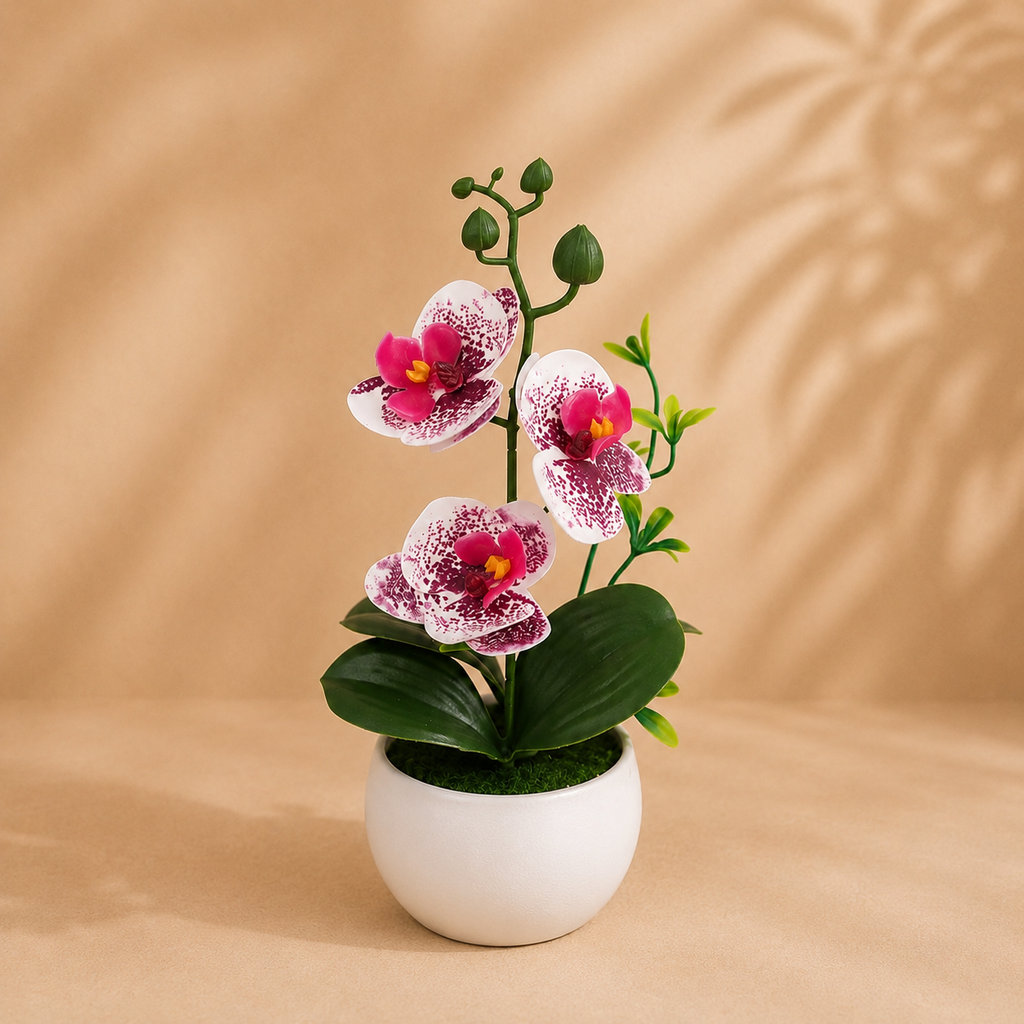 Orchidée pourpre artificielle — 26 cm